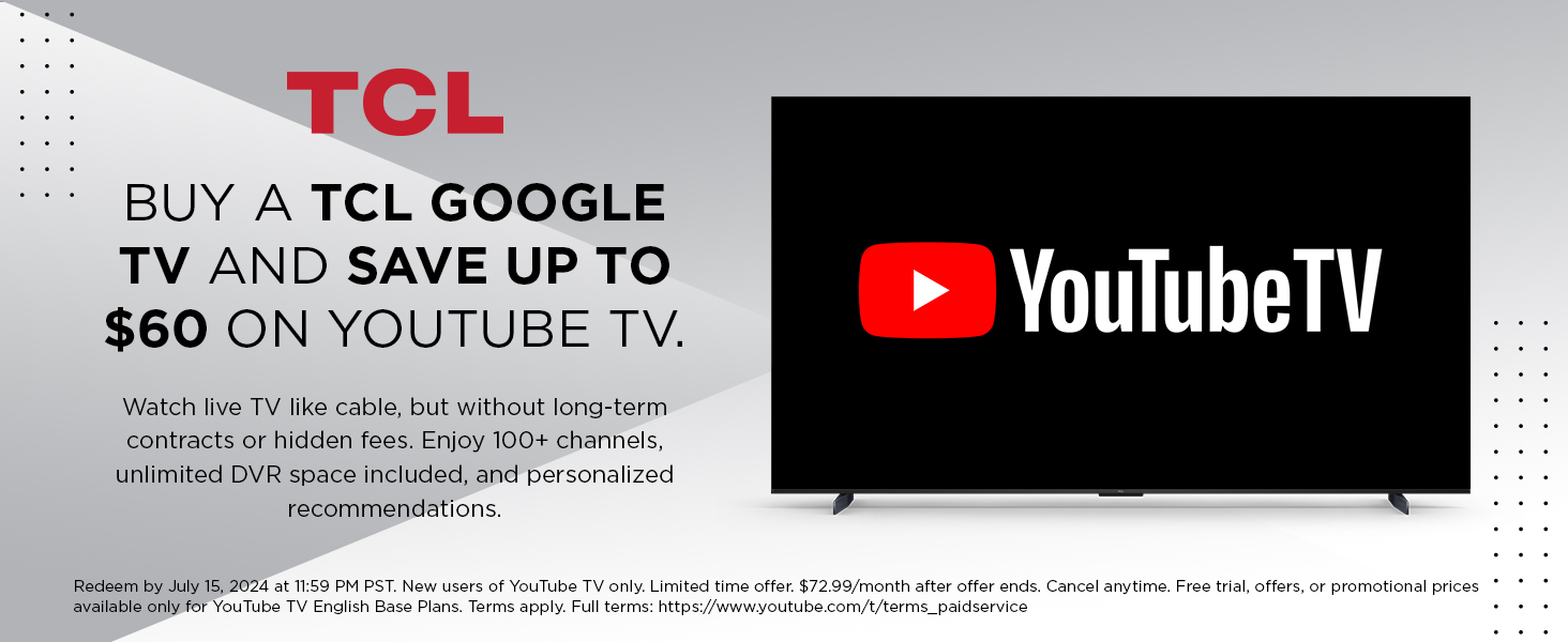 TCL 65" S470G 4K UHD Google Smart TV with 4Year Coverage BJ