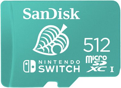 SANDISK 512GB microSDXC UHS 1 Memory Card Licensed for Nintendo