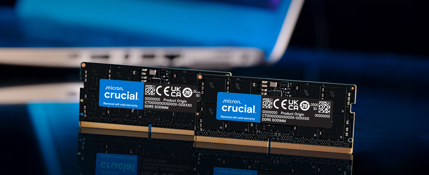 メモリー Crucial DDR5 5600Mhz 16GB*2 DIMM Crucial 16GB DDR5 RAM Kit (2x8GB), 5600MHz Desktop Memory