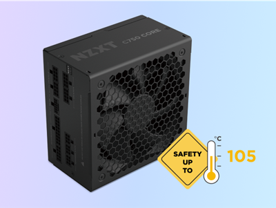 NZXT Gold Core 850W ATX 3.1 / PCIE 5.1 80 Plus Gold Cybenetics