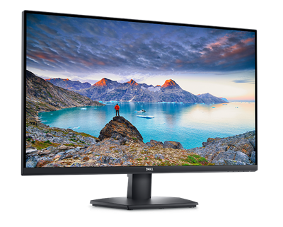 Monitor med bilde av naturen