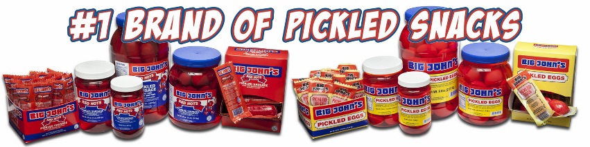 Big John's Red Hots Pickled Sausage - 32 oz jar