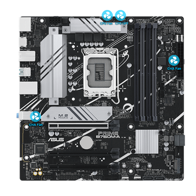 ASUS PRIME B760M-A Intel B760 (LGA 1700)(13th and 12th Gen) mATX