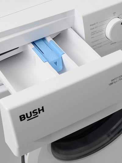 Large detergent drawer