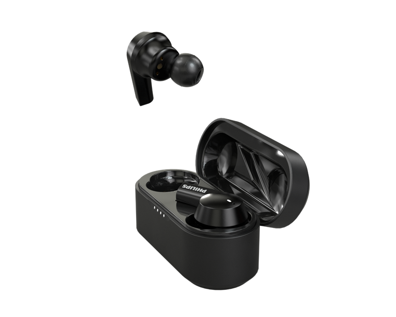 Philips Audio T5505 Wireless Earbuds with Active Noise Canceling