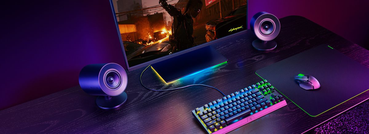 Razer Nommo V2 X Full Range 2.0 PC Gaming Speakers (2 Piece) Black