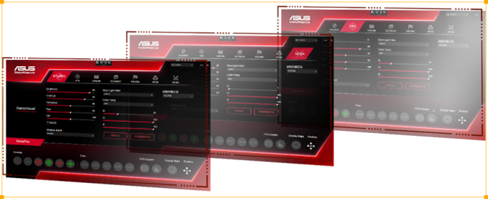The Displaywidget lite software UI