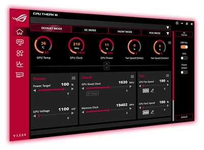 GPU Tweak III interface