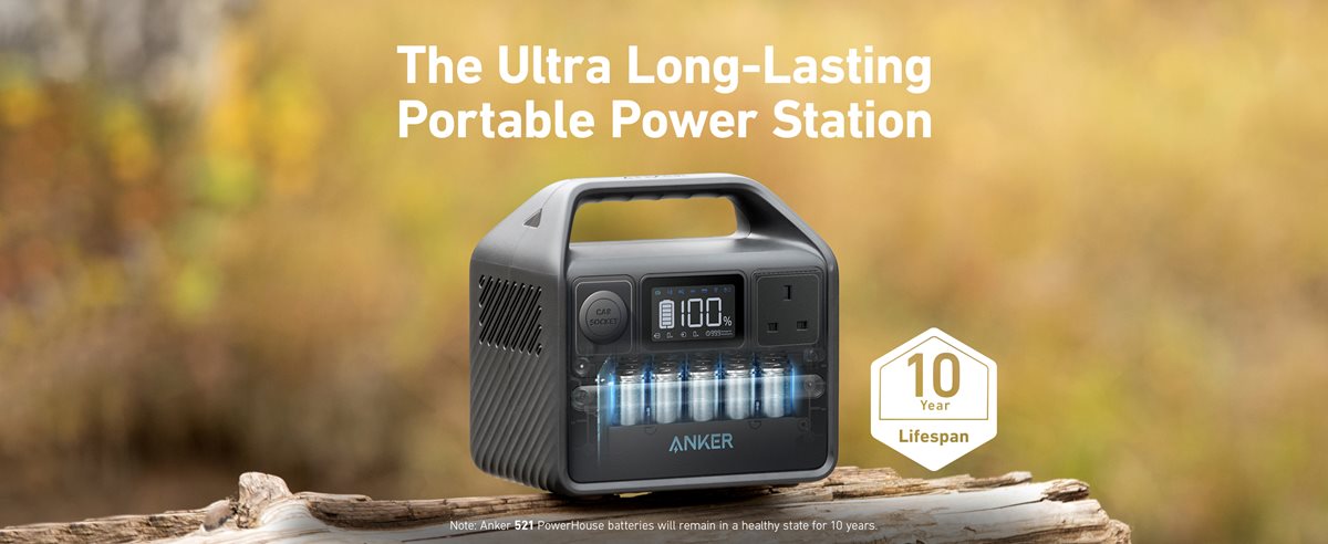 △ Anker 521 Portable Power Station (256Wh) アンカー ポータブル 