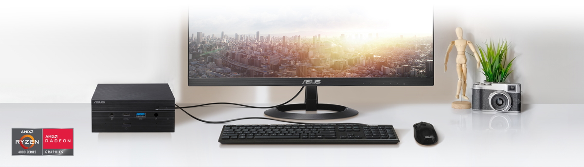 ASUS PN50-BBR066MD1 Black Mini / Booksize Barebone System Powered