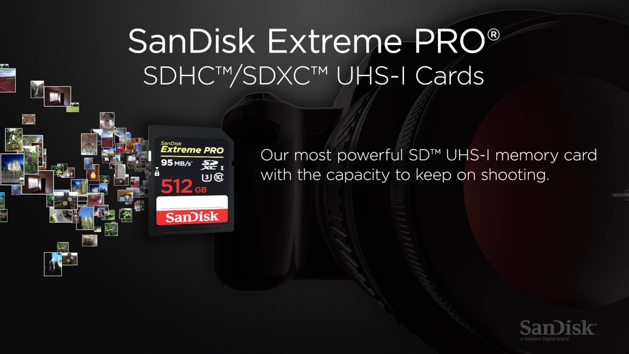 Sandisk Extreme Pro SDHC SDXC UHS-I Memory Cards 95 Mbps for