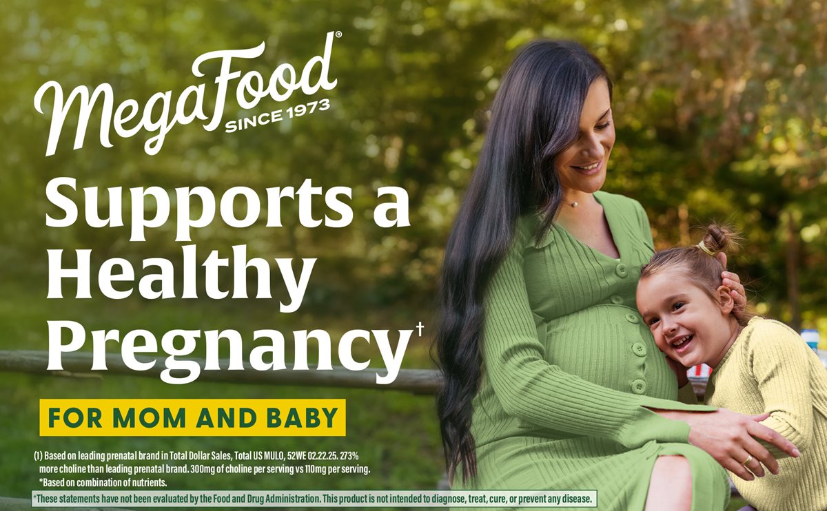 Supports a healthy pregnancy for mom and baby (1) Based on leading prenatal brand in Total Dollar Sales, Total US MULO, 52WE 02.24.24. 273% more choline than leading prenatal brand. 300mg of choline per serving vs 110mg per serving.  †These statements have not been evaluated by the Food and Drug Administration. This product is not intended to diagnose, treat, cure, or prevent any disease.