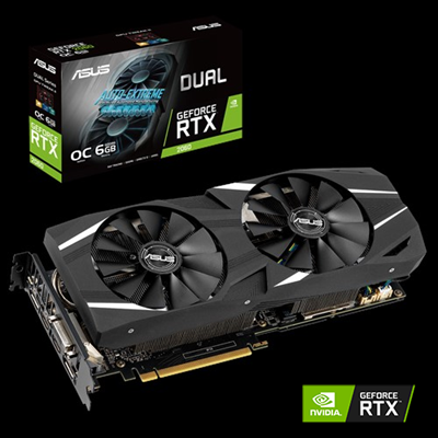 Open Box: ASUS Dual GeForce RTX 2060 Video Card DUAL-RTX2060-O6G