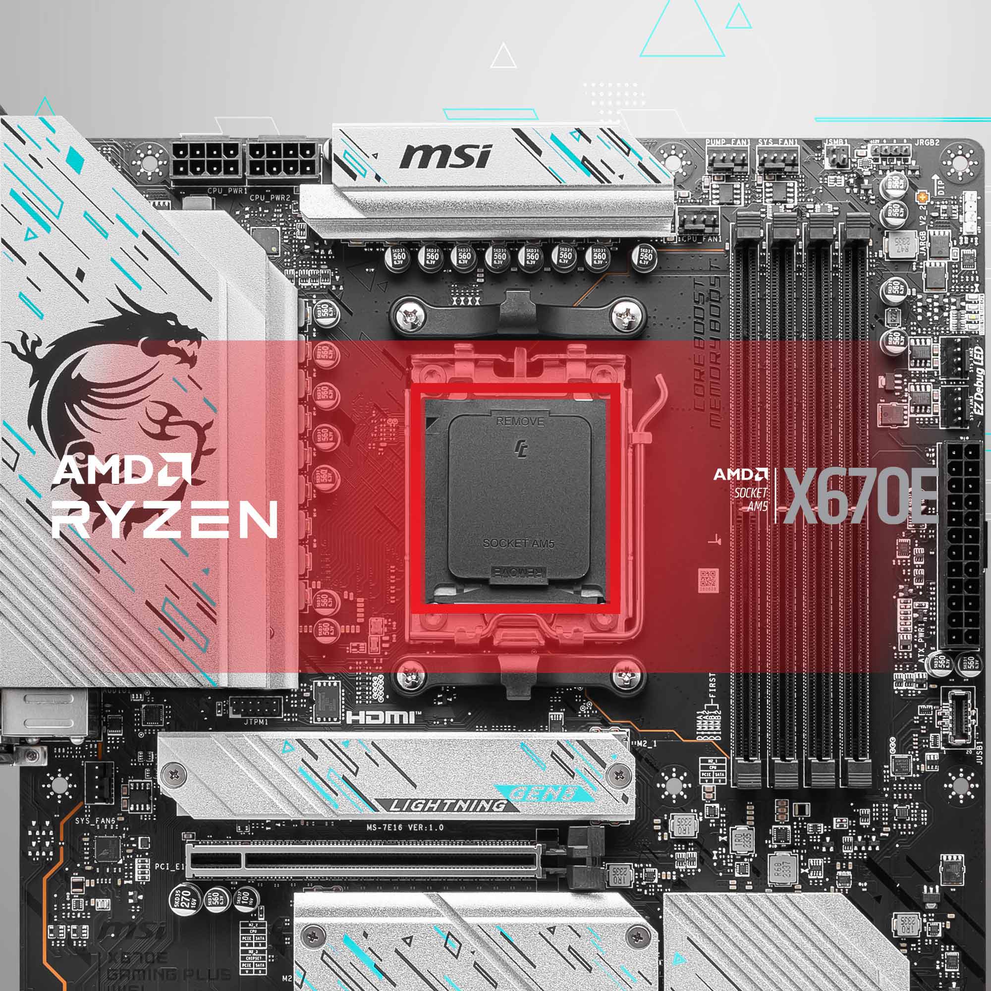 MSI X670E GAMING PLUS WIFI - Scheda Madre Gaming AMD AM5 Con DDR5 E Wi-Fi 6E - Foto 2