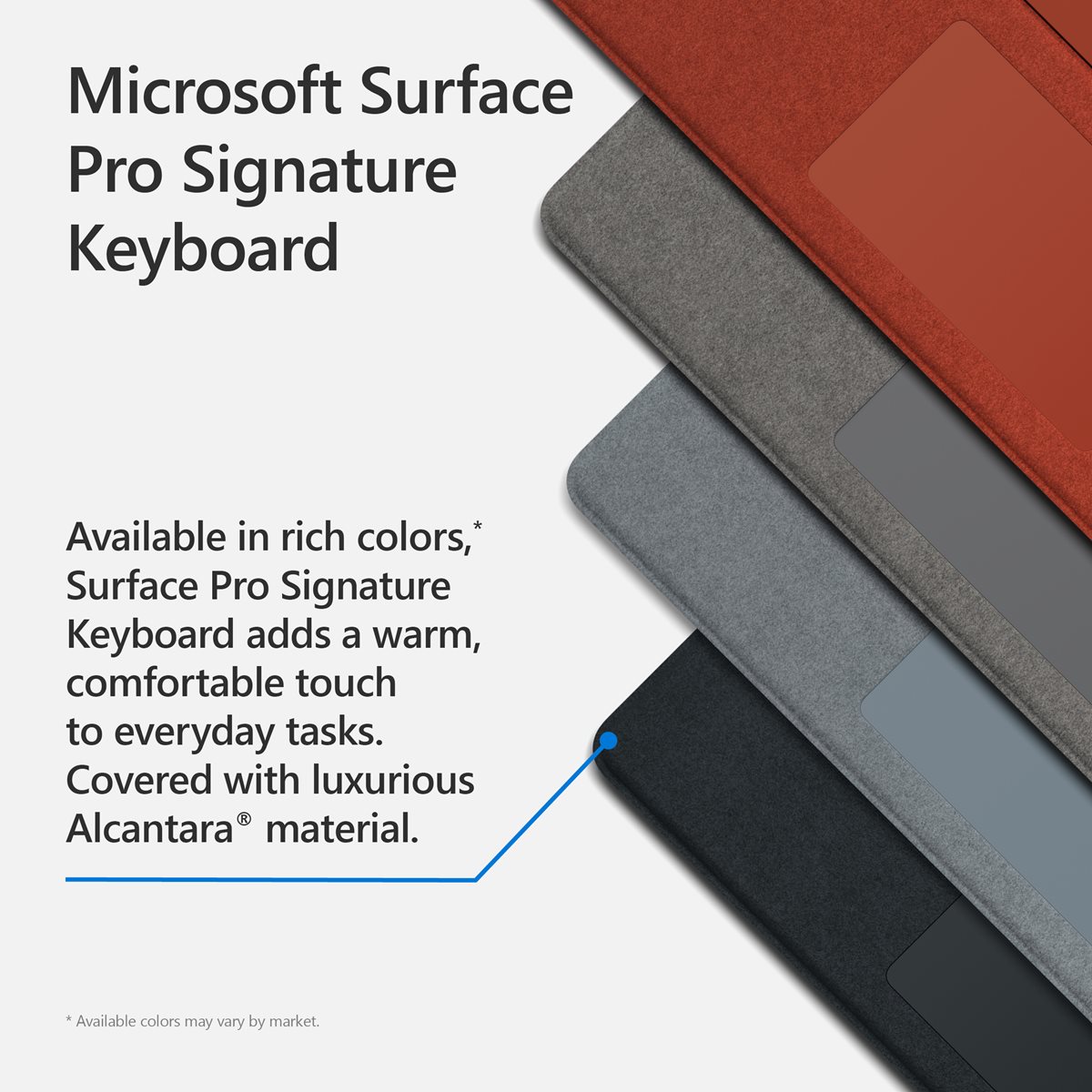 Microsoft Surface Pro Signature Keyboard Ice | Son P.C. & Richard - Blue