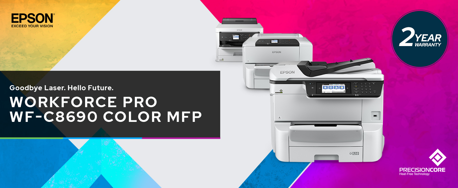 Epson WorkForce Pro WF-C8690 A3 Color MFP With PCL/PostScript | Dell USA