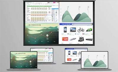 Multi-Casting in 4-way Split Screen