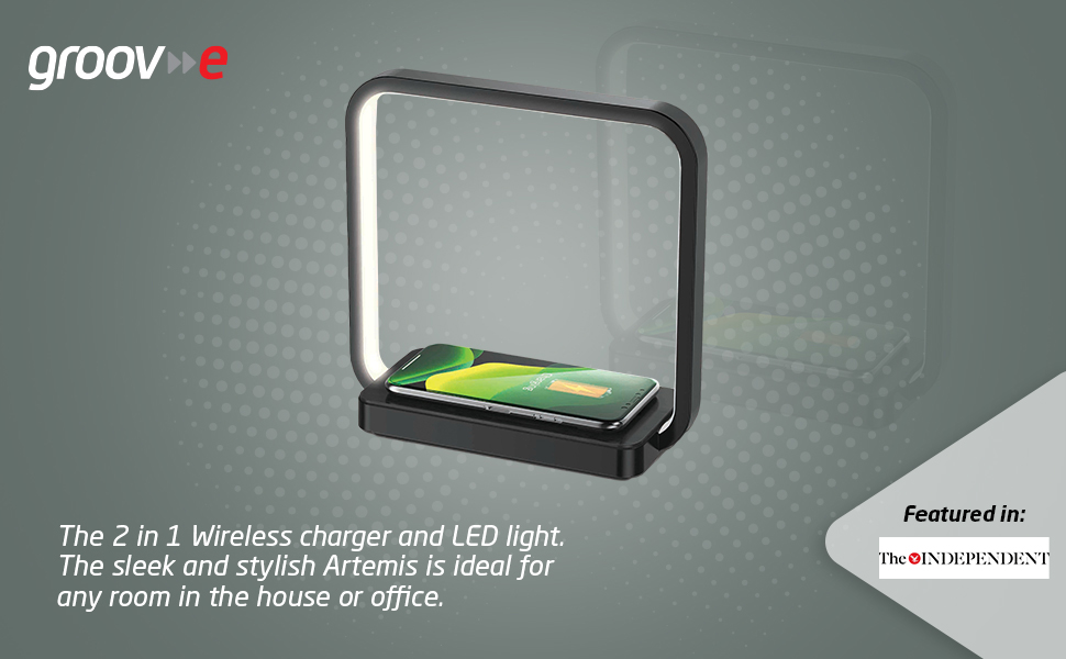 The 2 in 1 Wireless charger and LED light.