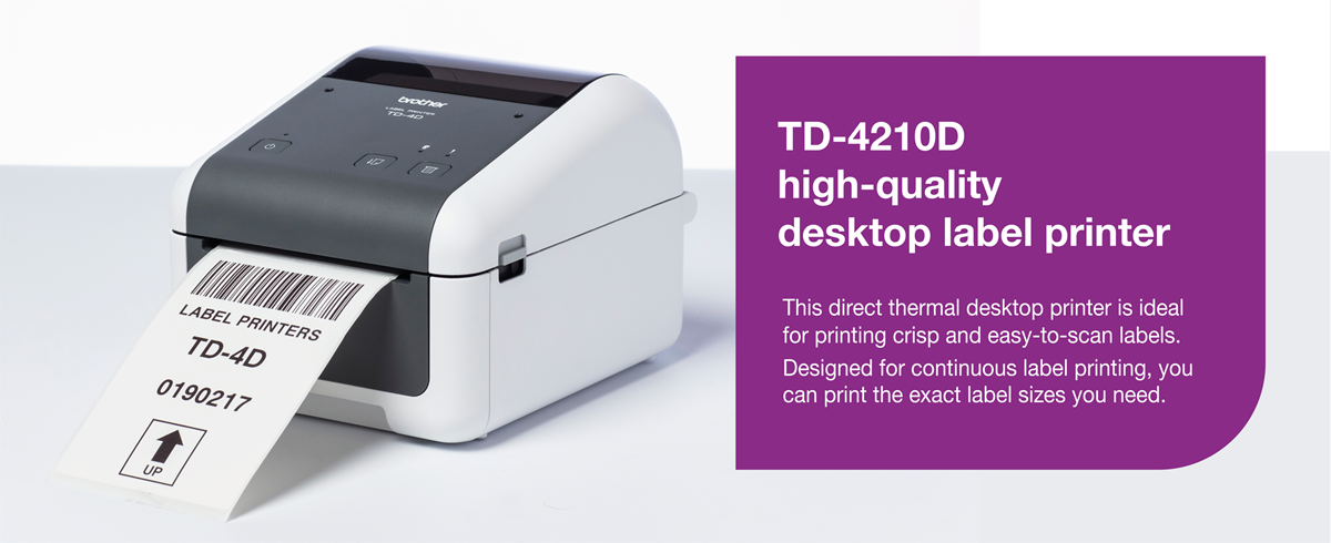 Brother TD-4210D High-quality desktop label printer