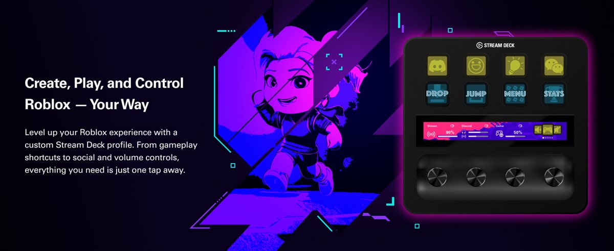 Create, play and control Roblox your way