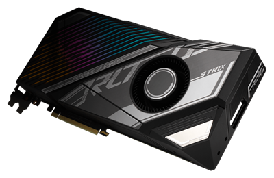 ROG Strix LC GeForce RTX™ 4090 GPU with 240 mm radiator and 560 mm tubing liquid cooling