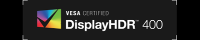 VESA CERTIFIED DisplayHDR 400