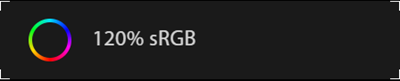 120% sRGB
