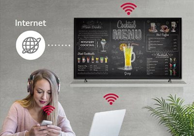 50” UR640S Series UHD Signage TV Wireless Access Point