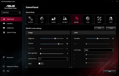 Display Widget Center