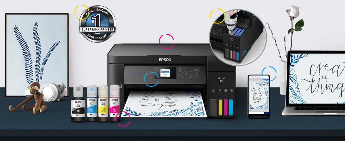 | Expression EcoTank All-in-One Supertank Printer | Inkjet | | For Home | Epson