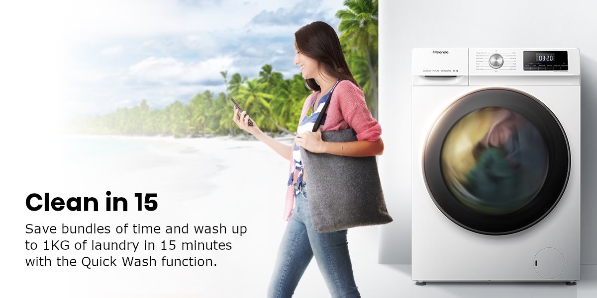 Buy Hisense WFQA8014EVJM 8KG 1400 Spin Washing Machine - White | Washing  machines | Argos