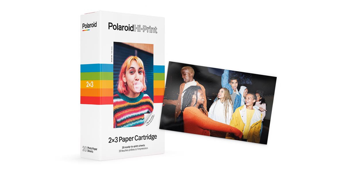 Polaroid Hi Print 2x3 Paper Cartridge, Peel & Stick, 2 Pack (40