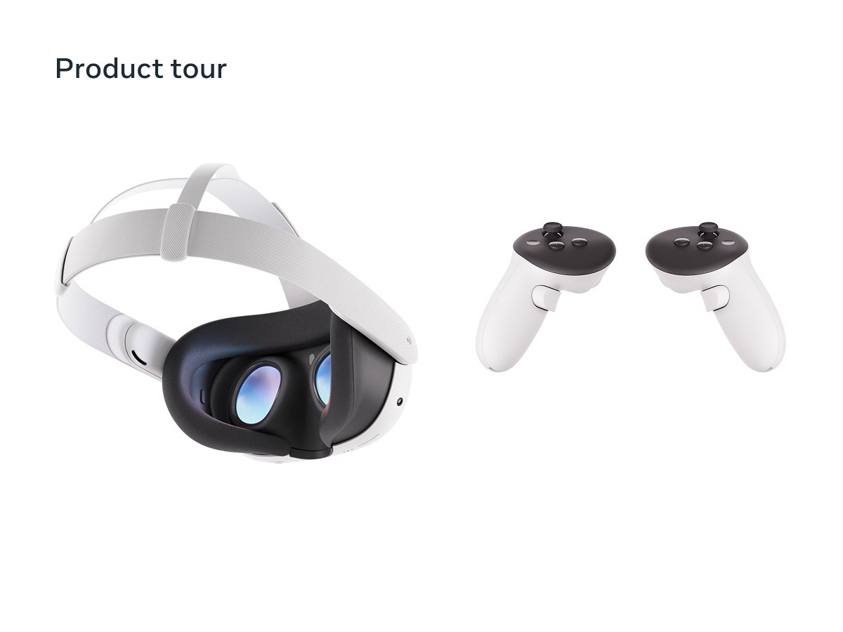 Meta Quest 3 Breakthrough Mixed Reality 512GB (Refurbished) White