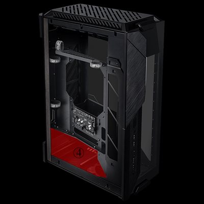 ASUS ROG Z11 Mini-ITX/DTX Gaming Case with Patented 11° Tilt Design,  Compatible with ATX Power Supply,3-Slot Graphics, Front I/O USB 3.2 Gen 2  Type-C
