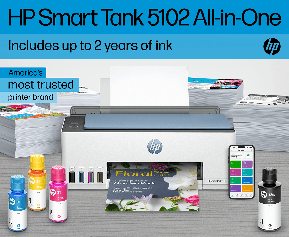 Hp Smart Tank 5101 Wireless All-in-one Color Refillable Supertank