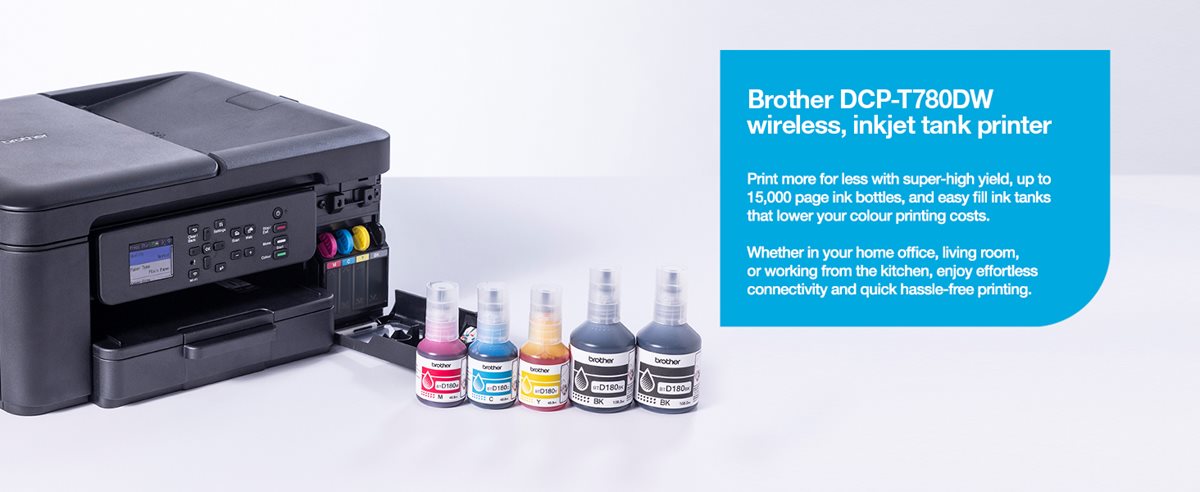 Brother DCP-T780DW wireless, inkjet tank printer header