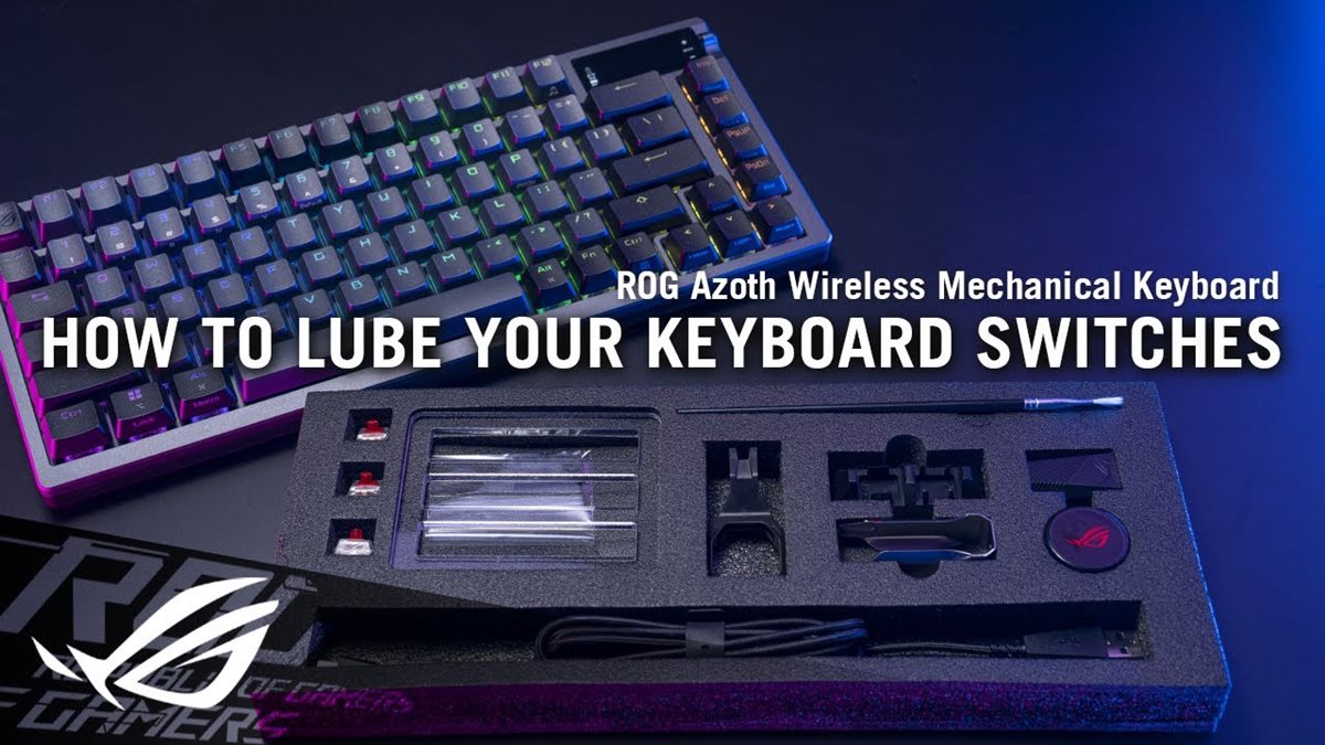 ASUS ROG Azoth Wireless Gaming Tastatur , PBT, ROG NX RED, USB/Bluetooth, DE