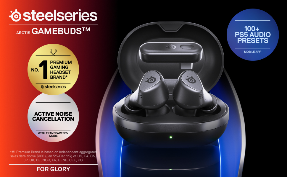 SteelSeries Arctis GameBuds True Wireless Noise Cancelling Gaming