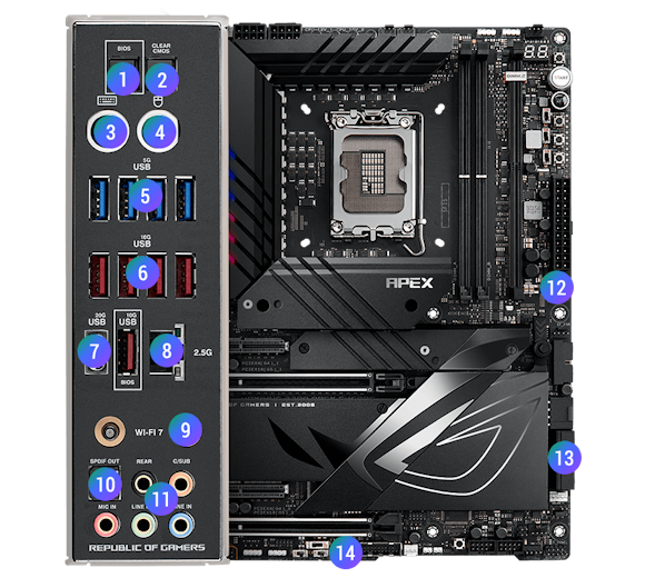 ROG MAXIMUS Z790 APEX Encore 14900KS セット ASUS ROG MAXIMUS Z790 APEX ENCORE Motherboard - Specs