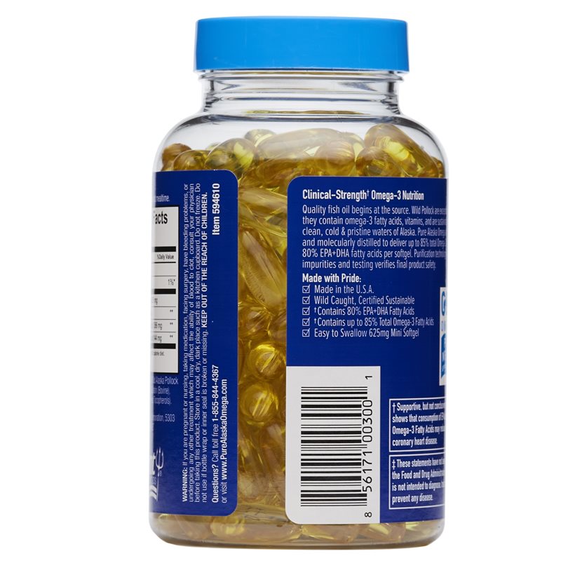 360 degree images of the Pure Alaska Omega Clinical Strength Alaskan Omega-3 dietary supplement product bottle 14