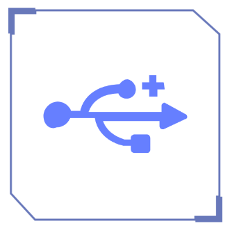 USB-kabelforbindelse