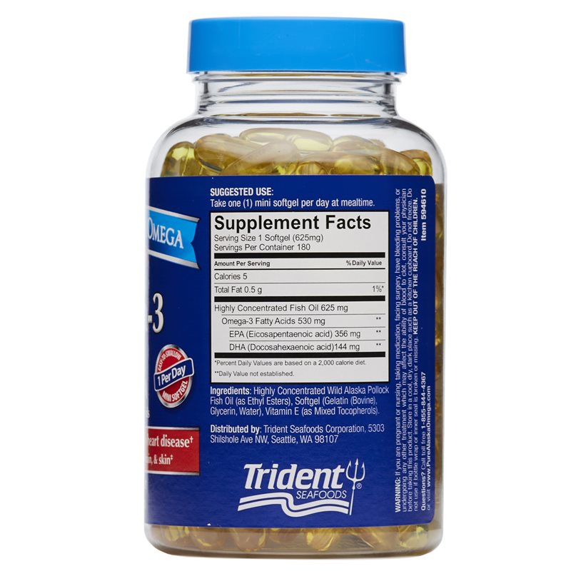 360 degree images of the Pure Alaska Omega Clinical Strength Alaskan Omega-3 dietary supplement product bottle 8