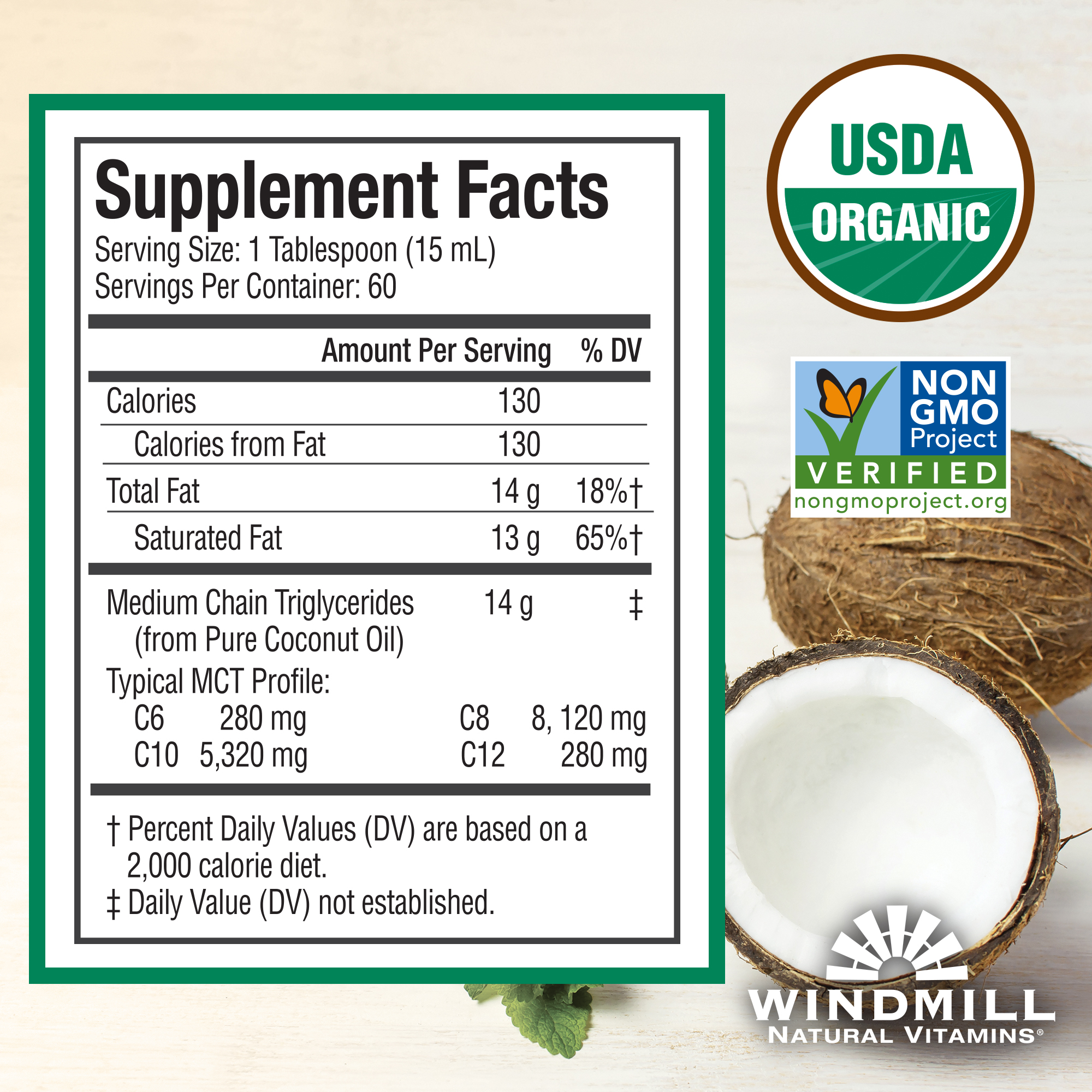 slide 2 of 2, show larger image, supplement facts mct oil