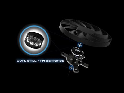 Dual ball fan bearing diagram