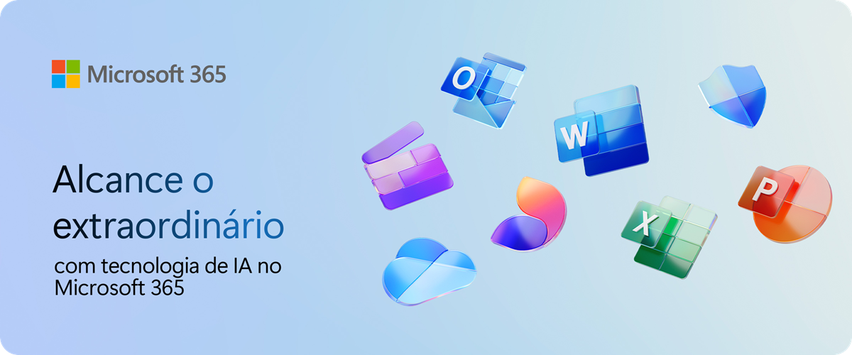 Alcance o extraordinário com tecnologia de IA no Microsoft 365