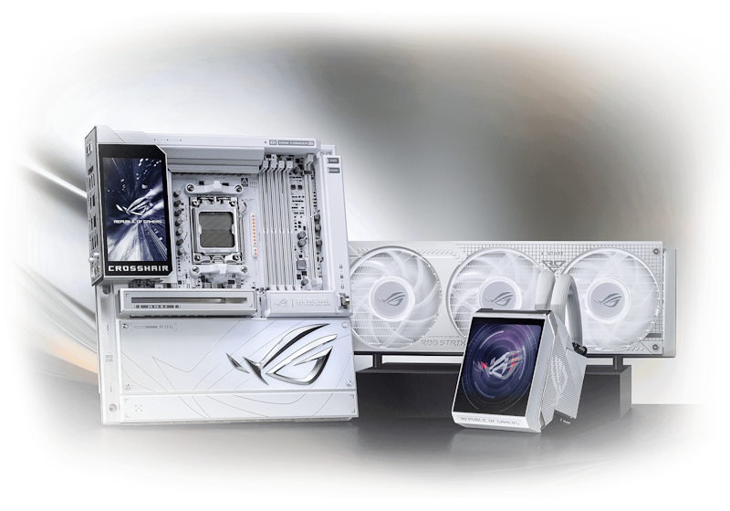 Das ROG Crosshair X870E Glacial & ROG Ryujin III 360 ARGB Extreme