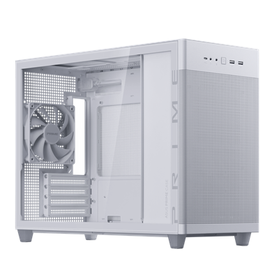 ASUS Prime AP201 White MicroATX Tempered Glass Edition Supports