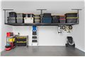 slide 4 of 6, zoom in, saferacks overhead storage platform hammertone