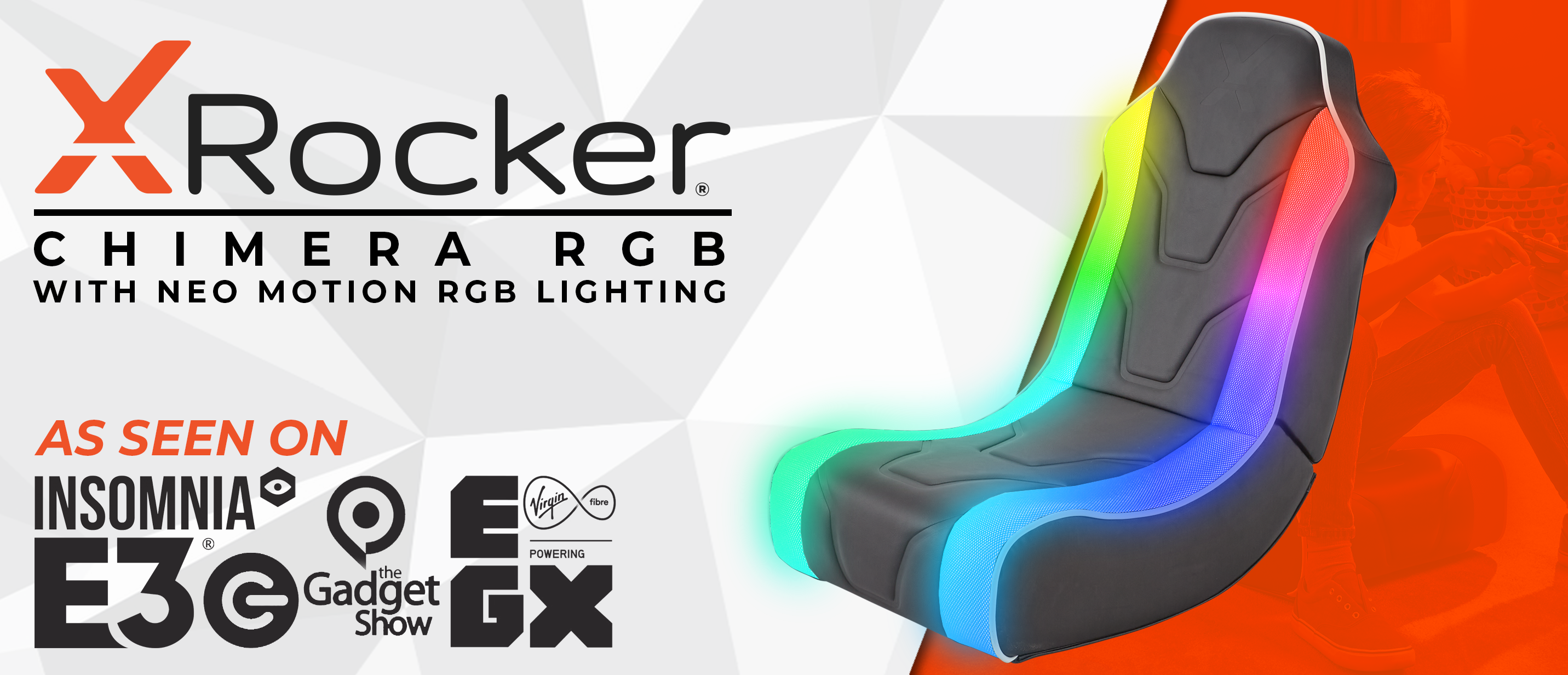 X　Neo　RGB　chairs　Stereo　Gaming　Rocker　Motion　Chair　Gaming　Chimera　LED　2.0　Buy　Argos