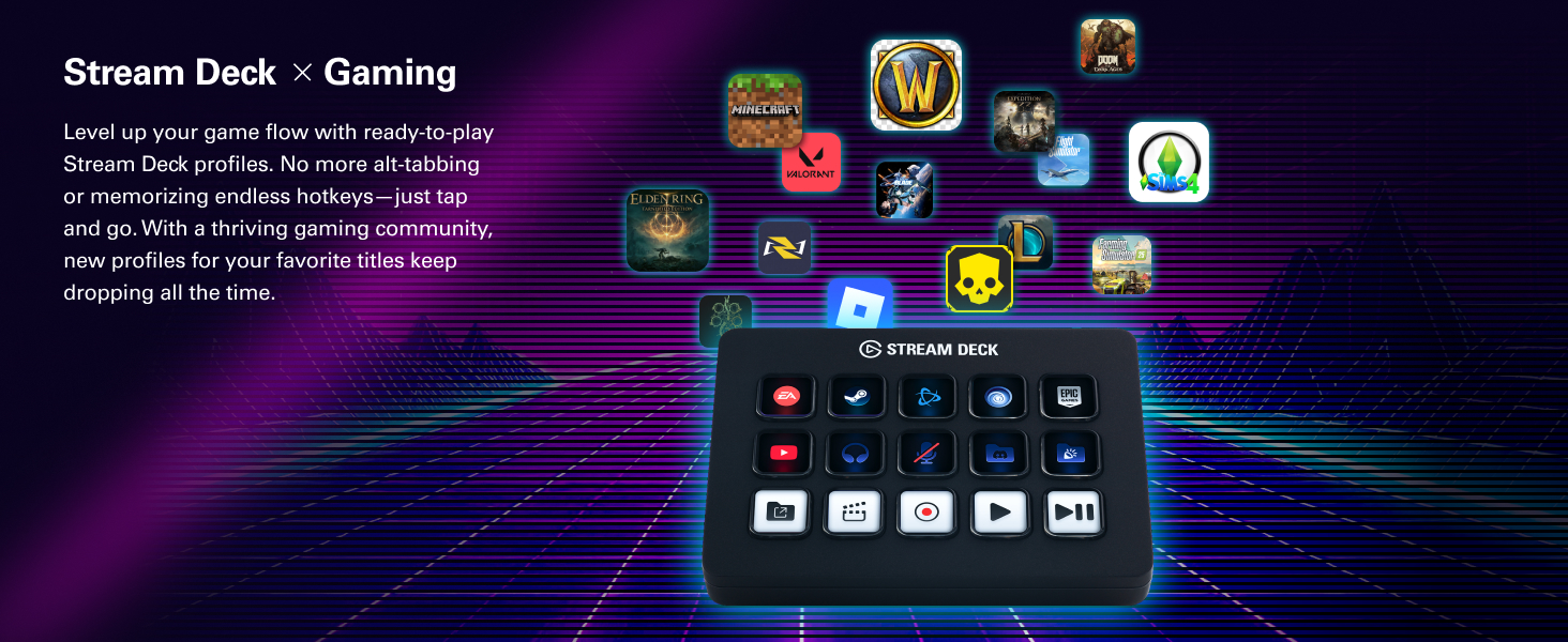 Elgato Stream Deck MK.2 10GBA9901 Full-size Wired USB Keypad with